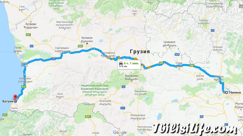 Сколько на машине до тбилиси. Автомобильная трасса Тбилиси Батуми. Железнодорожный маршрут Тбилиси Батуми. Дорога от Тбилиси до Батуми. ЖД дорога Тбилиси Батуми.